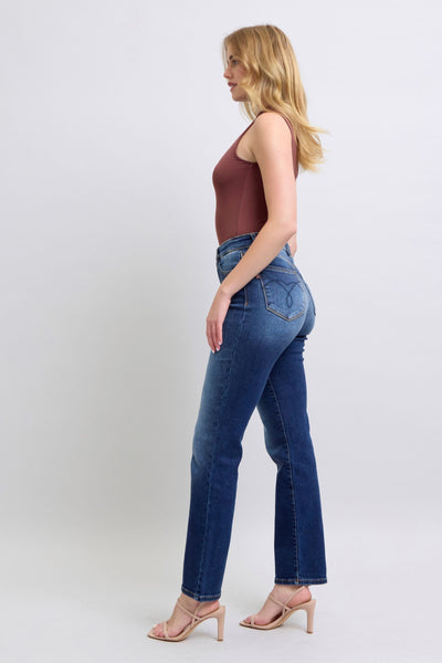 Jennifer Mid-Rise Washed Straight Leg Judy Blue Jeans - ONLINE EXCLUSIVE!