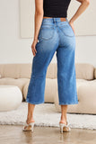 Holly Braid Side Detail Wide Leg Judy Blue Jeans - ONLINE EXCLUSIVE!