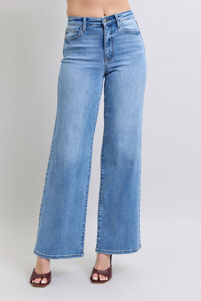 Angie Hi-Rise Wide Leg Judy Blue Jeans - ONLINE EXCLUSIVE!