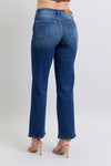 Elizabeth Hi-Rise Side Seam Detail Straight Judy Blue Jeans - ONLINE EXCLUSIVE!