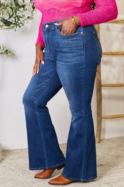 82591   Louisa Hi-Rise Nondistressed Flare Judy Blue Jeans