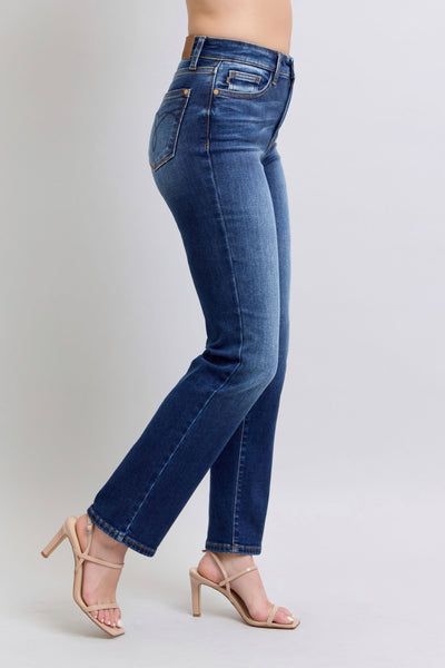 Jennifer Mid-Rise Washed Straight Leg Judy Blue Jeans - ONLINE EXCLUSIVE!