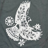 Boho Bird Heather Military Green Short Sleeve Tee