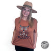 Boho Owl Heather Autumn Short Sleeve Tee