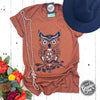 Boho Owl Heather Autumn Short Sleeve Tee