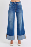 Bekah Distressed Hi-Rise Wide Leg Judy Blue Jeans - ONLINE EXCLUSIVE!