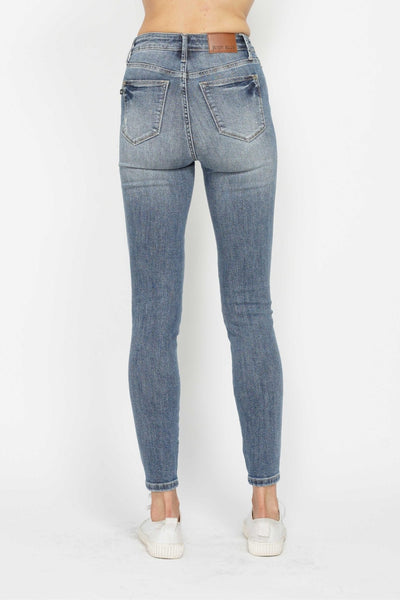 Ashley Hi-Rise Tummy Control Contrast Wash Skinny Judy Blue Jeans - ONLINE EXCLUSIVE!