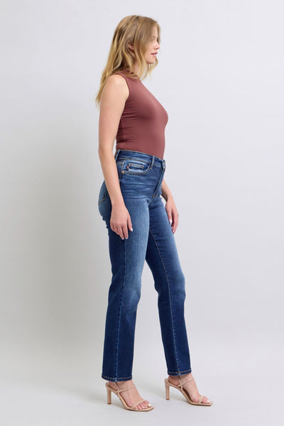 Jennifer Mid-Rise Washed Straight Leg Judy Blue Jeans - ONLINE EXCLUSIVE!