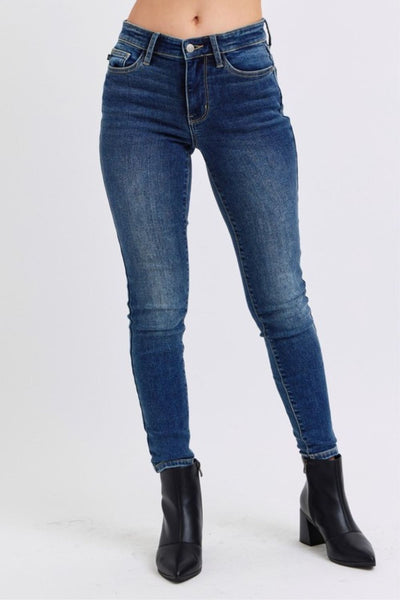 Cynthia Mid-Rise Waist Skinny Judy Blue Jeans with Thermal Lining - ONLINE EXCLUSIVE!