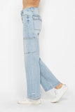 Paislee High Waist Straight Cargo Judy Blue Jeans - ONLINE EXCLUSIVE!