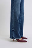 Becki Mid-Rise Raw Hem Straight Leg Judy Blue Jeans - ONLINE EXCLUSIVE!