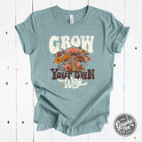 Grow Your Own Way Heather Blue Lagoon Short Sleeve Tee - ONLINE EXCLUSIVE!