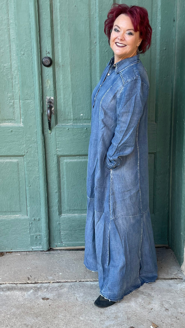 Esther Blue Skies Dress/Duster by Jaded Gypsy