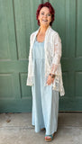 Trudy Linen Round Neck 2-Pocket Skinny Strap Dress by Paper Lace