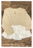 Dorothy No Looking Back Taupe Dot Top by Jaded Gypsy