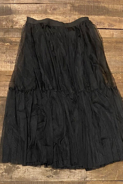 Selena Day Dreamer Ruffle Black Skirt by Jaded Gypsy