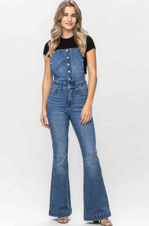 Whitney Hi-Rise Tummy Control Overalls by Judy Blue