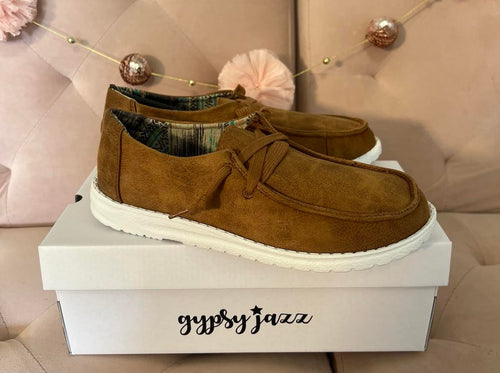 Gypsy Jazz by Very G Women's Candice Tan Lace Up Sneakers Casual Shoes