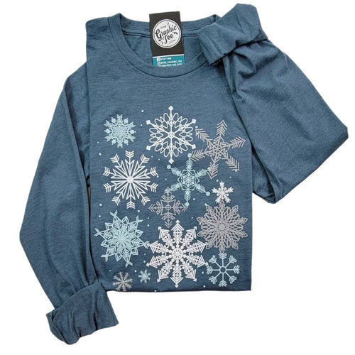 Kara Snowflake Long Sleeve Graphic T-Shirt