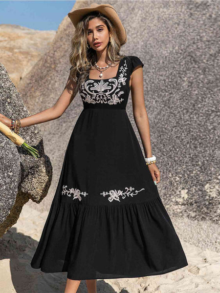 Resa Short Sleeve Woven Layered Dress - ONLINE EXCLUSIVE!