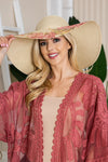 Justin Taylor Floral Bow Detail Sunhat - ONLINE EXCLUSIVE!