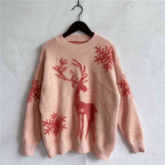 Reindeer and Snowflake Pattern Sweater - ONLINE EXCLUSIVE!