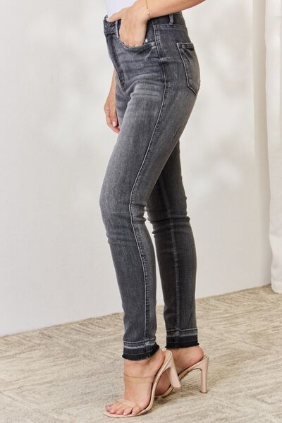 Carolina Hi-Rise Tummy Control Release Hem Skinny Judy Blue Jeans - ONLINE EXCLUSIVE!