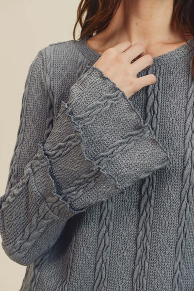 Tammy Pointelle Cardigan - Long Sleeve Knit