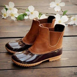 11120   Lace-Up & Slip-On Duck Boots