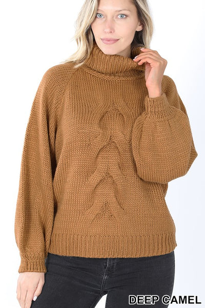 21027   EmmyLou Chunky Cable Knit Sweater
