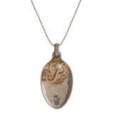 129225   Spoon Necklace w/ Initial Charm