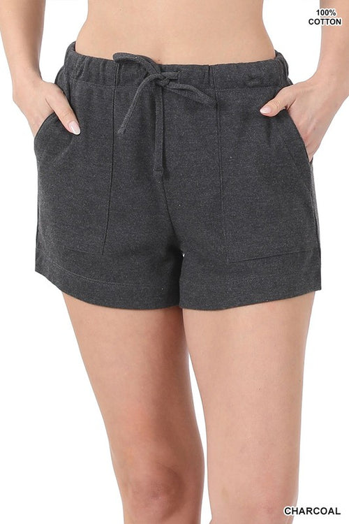 3010 Shelli pantalones cortos de algodón con cordón