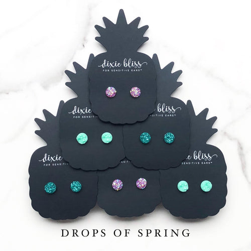 1530   Drops of Spring Earrings by Dixie Bliss