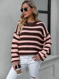 Bretta Striped Dropped Shoulder Sweater - ONLINE EXCLUSIVE!