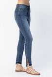 Libby Hi-Rise Skinny w/ Released Hem and Side Slit Judy Blue Jeans