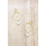 13551   Statement Pearl and Multi Hoop Earrings by Ettika