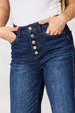 Sonya Button-Fly Straight Leg Nondistressed Judy Blue Jeans - ONLINE EXCLUSIVE!