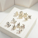 247950   Silver Christmas Earring Set