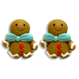 249395    Gingerbread Polymer Clay Earrings