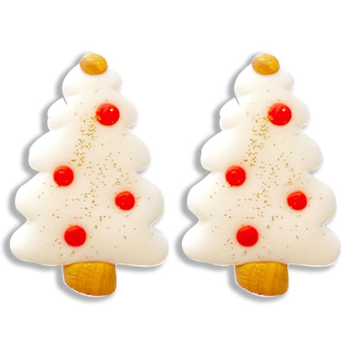 249404   Christmas Tree Polymer Clay Earrings