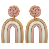 249560  Multi Colored Polymer Clay Earrings