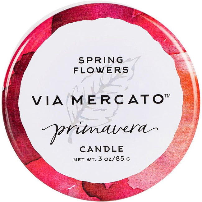25113   Via Mercato Primavera 3 Oz Candle - Spring Flowers