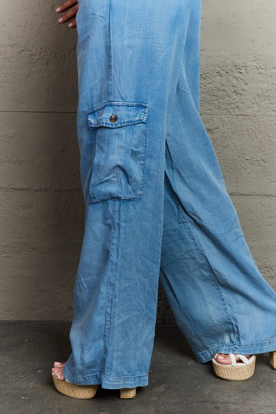 GeeGee Out Of Site Denim Cargo Pants - ONLINE EXCLUSIVE!