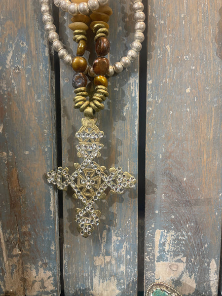 69854   Reversible Ethiopian Cross Necklace