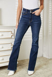 Ellie Hi-Rise Vintage Frayed Hem Bootcut Judy Blue Jeans - ONLINE EXCLUSIVE!