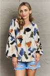 Hailey & Co Wishful Thinking Multi Colored Printed Blouse - ONLINE EXCLUSIVE!