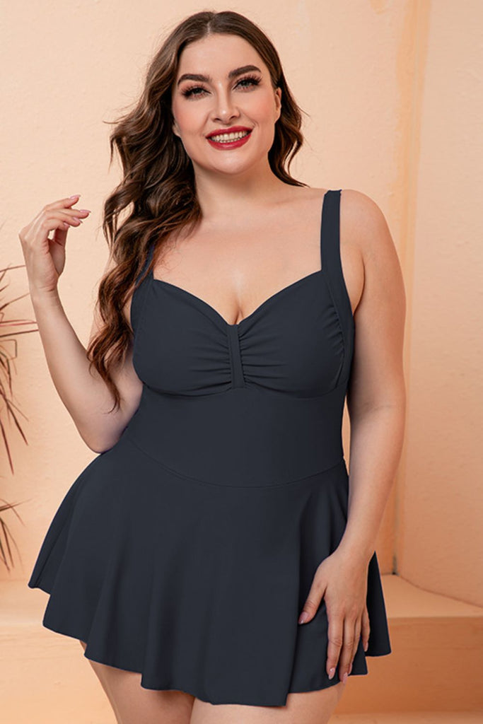 Regular & Plus Size Gathered Detail Swim Dress - ONLINE EXCLUSIVE! – True  Betty Boutique