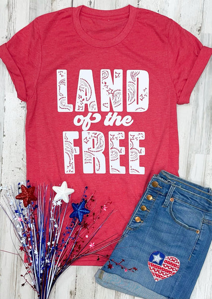 24678   Jerri Land of the Free Graphic T-Shirt