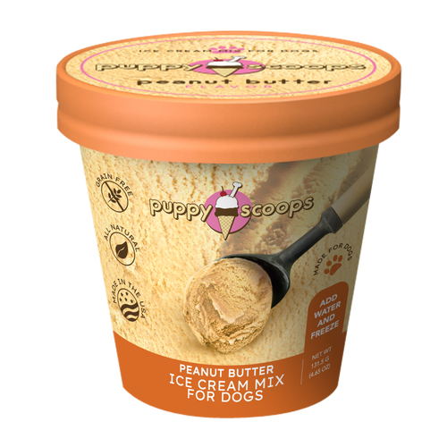 Mezcla de helado Puppy Scoops - Mantequilla de maní 4.65 oz