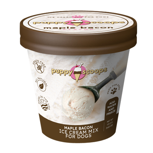 Mezcla de helado Puppy Scoops - Tocino de arce 4.65 oz
